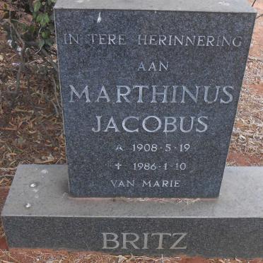 BRITZ Marthinus Jacobus 1908-1986
