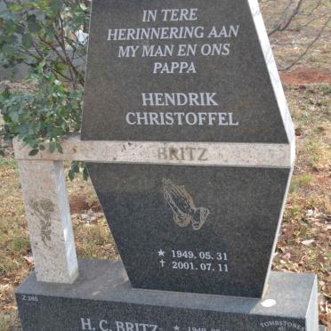 BRITZ Hendrik Christoffel 1949-2001