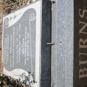 BURNS John William Thomas Hendrik 1917-1988