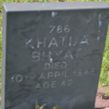 BHYAT Khatija -1945