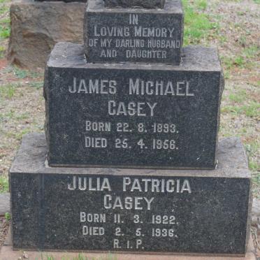 CASEY James Michael 1893-1956 :: CASEY Julia Patricia 1922-1936