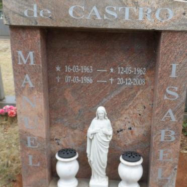 CASTRO Manuel, de 1963-1986 &amp; Isabel 1962-2008