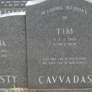 CAVVADAS Tim 1902-1974 &amp; Mary 1911-1984 :: CHRISTY Ilona 1961-1961