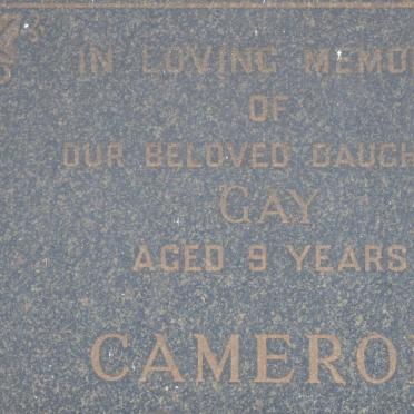 CAMERON Gay