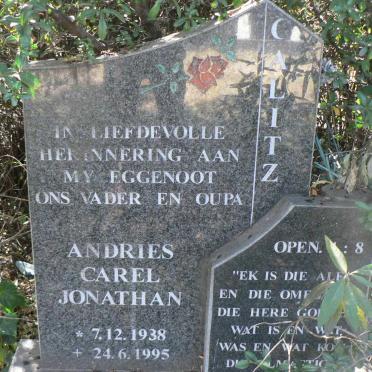 CALITZ Andries Carel Jonathan 1938-1995