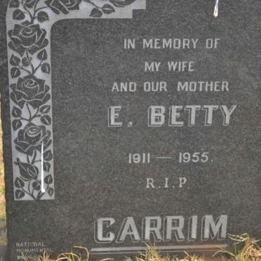 CARRIM E. Betty 1911-1955