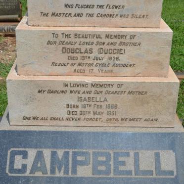 CAMPBELL Isabella 1888-1951 :: CAMPBELL Douglas -1936