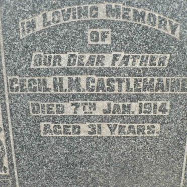 CASTLEMAINE Cecil H.M. -1914