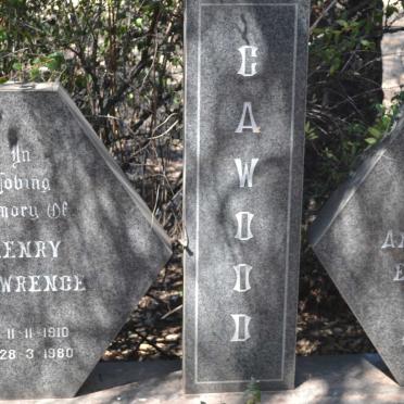 CAWOOD Henry Lawrence 1910-1980 &amp; Anna Maria Elizabeth NEL 1914-1999