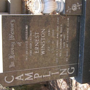 CAMPLING Ernest Winston 1941-1986
