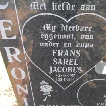 CERONIO Frans Sarel Jacobus 1917-1999