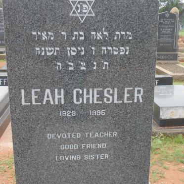 CHESLER Leah 1929-1995