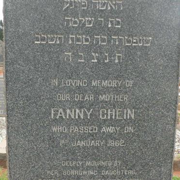 CHEIN Fanny -1962