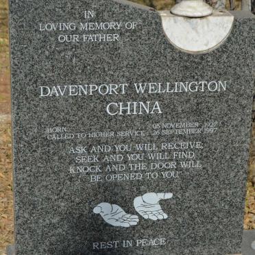 CHINA Davenport Wellington 1927-1997