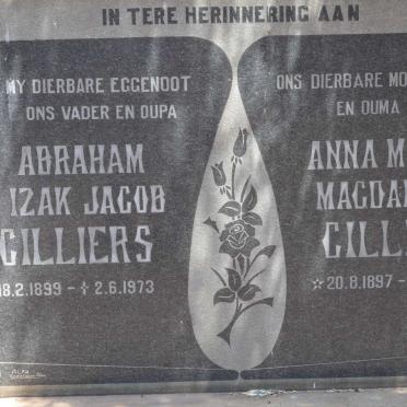 CILLIERS Abraham Izak Jacob 1899-1973 &amp; Anna Maria Magdalena 1897-1977
