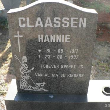 CLAASSEN Hannie 1917-1997