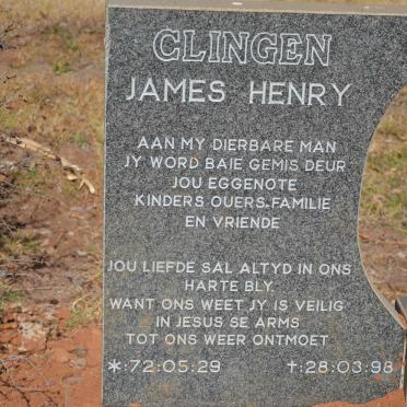 CLINGEN James Henry 1929-1998