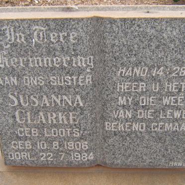CLARKE Susanna LOOTS 1906-1984
