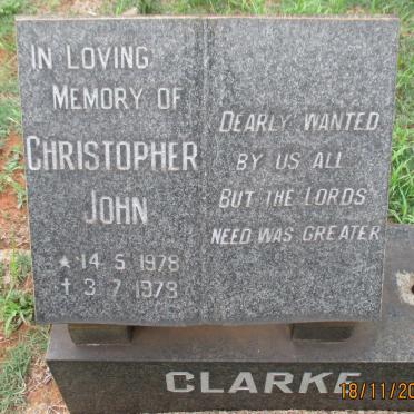 CLARKE Christopher John 1978-1978