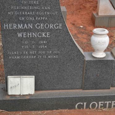 CLOETE Herman George Wehncke 1941-1984