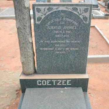 COETZEE Albertus Johannes -1952