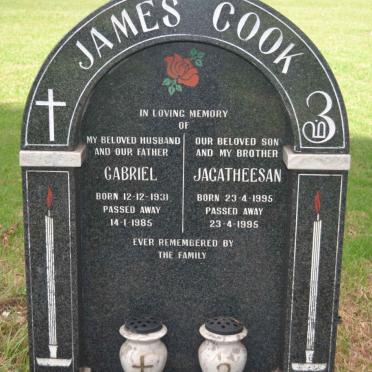 COOK Gabriel 1931-1985 :: COOK Jagatheesan 1995-1995