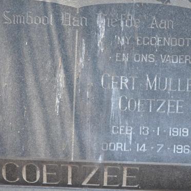 COETZEE Gert Muller 1919-1964