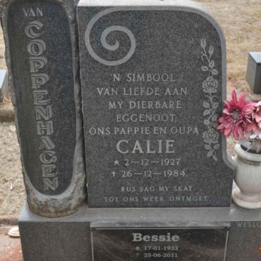 COPPENHAGEN Calie, van 1927-1984 &amp; Bessie 1932-2011