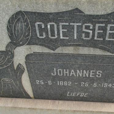 COETSEE Johannes 1862-1943