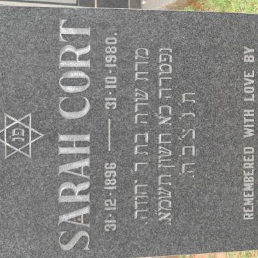 CORT Sarah 1896-1980