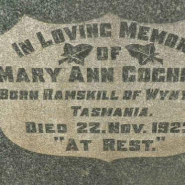 COGHLAN Mary Ann -1923