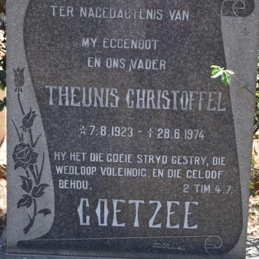 COETZEE Theunis Christoffel 1923-1974