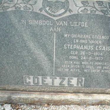 COETZER Stephanus Esias 1904-1953