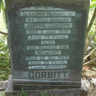 CORBITT Joseph -1946 :: CORBIIT Howard -1924