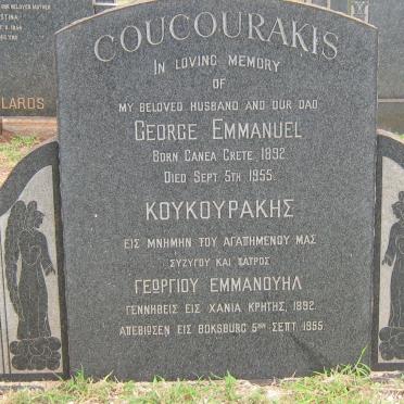 COUCOURAKIS George Emmanuel 1892-1955 