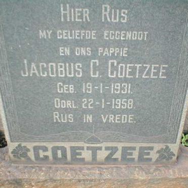 COETZEE Jacobus C. 1931-1958