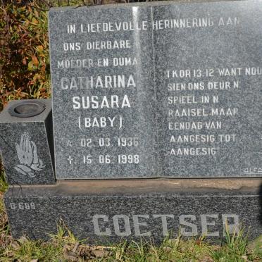 COETSER Catharina Susara 1936-1998