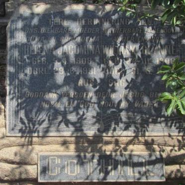 COTHILL William Glynne 1906-1964 &amp; Helena Jacomina 1908-1991