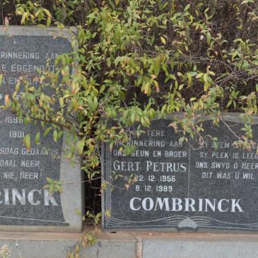 COMBRINCK Gert Petrus 1895-1981 &amp; Helena Wilhelmina 1903-1995 :: COMBRINCK Gert Petrus 1956-1989
