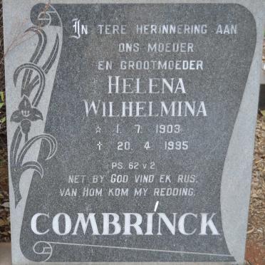 COMBRINCK Helena Wilhelmina 1903-1995