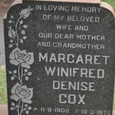 COX Margaret Winifred Denise 1908-1975