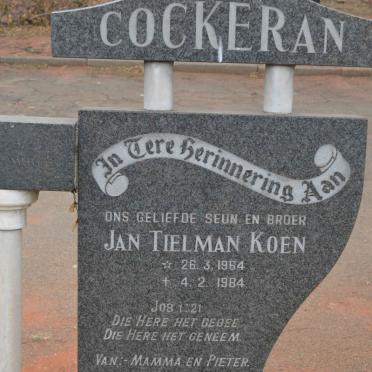 COCKERAN Jan Tielman Koen 1964-1984