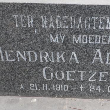 COETZEE Hendrika Adriana 1910-1982