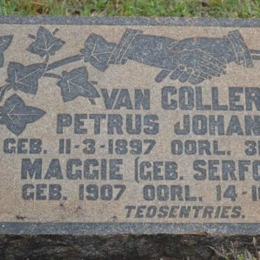 COLLER Petrus Johannes, van 1897-1927 &amp; Maggie SERFONTEIN 1907-1925