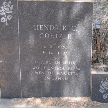 COETZER Hendrik C. 1920-1971