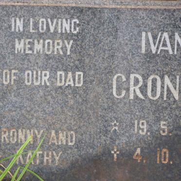 CRONJÉ Ivan 1939-1989