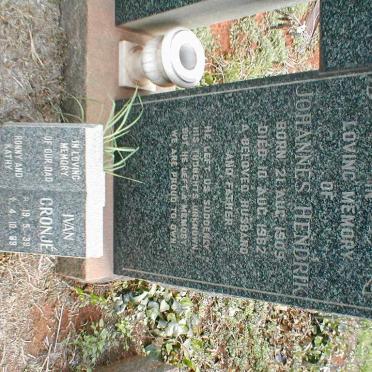 CRONJÉ Johannes Hendrik 1909-1962 :: CRONJÉ Ivan 1939-1999