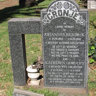 CRONJÉ Johannes Hendrik 1909-1962 &amp; Kathleen Dorothy 1914-2004 :: CRONJÉ Ivan