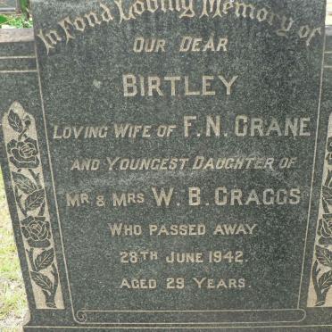 CRANE Birtley nee CRAGGS -1942