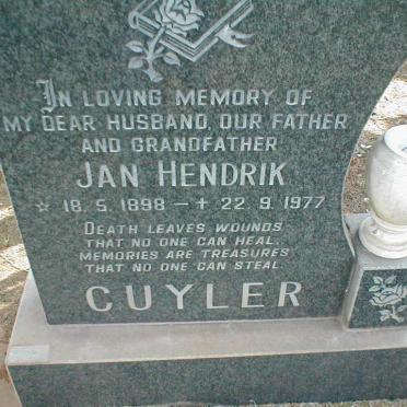 CUYLER Jan Hendrik 1898-1977